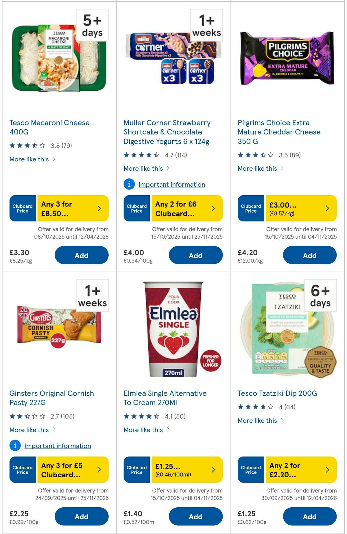 TESCO Offers from 23 October