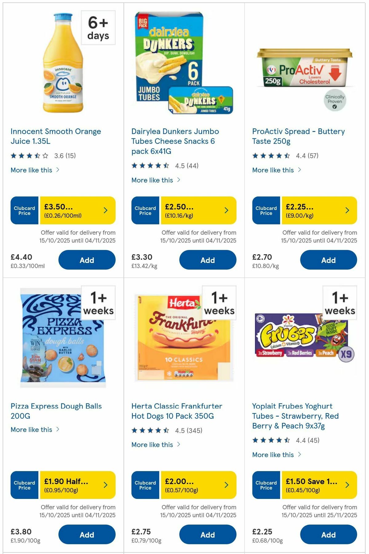TESCO Offers from 23 October