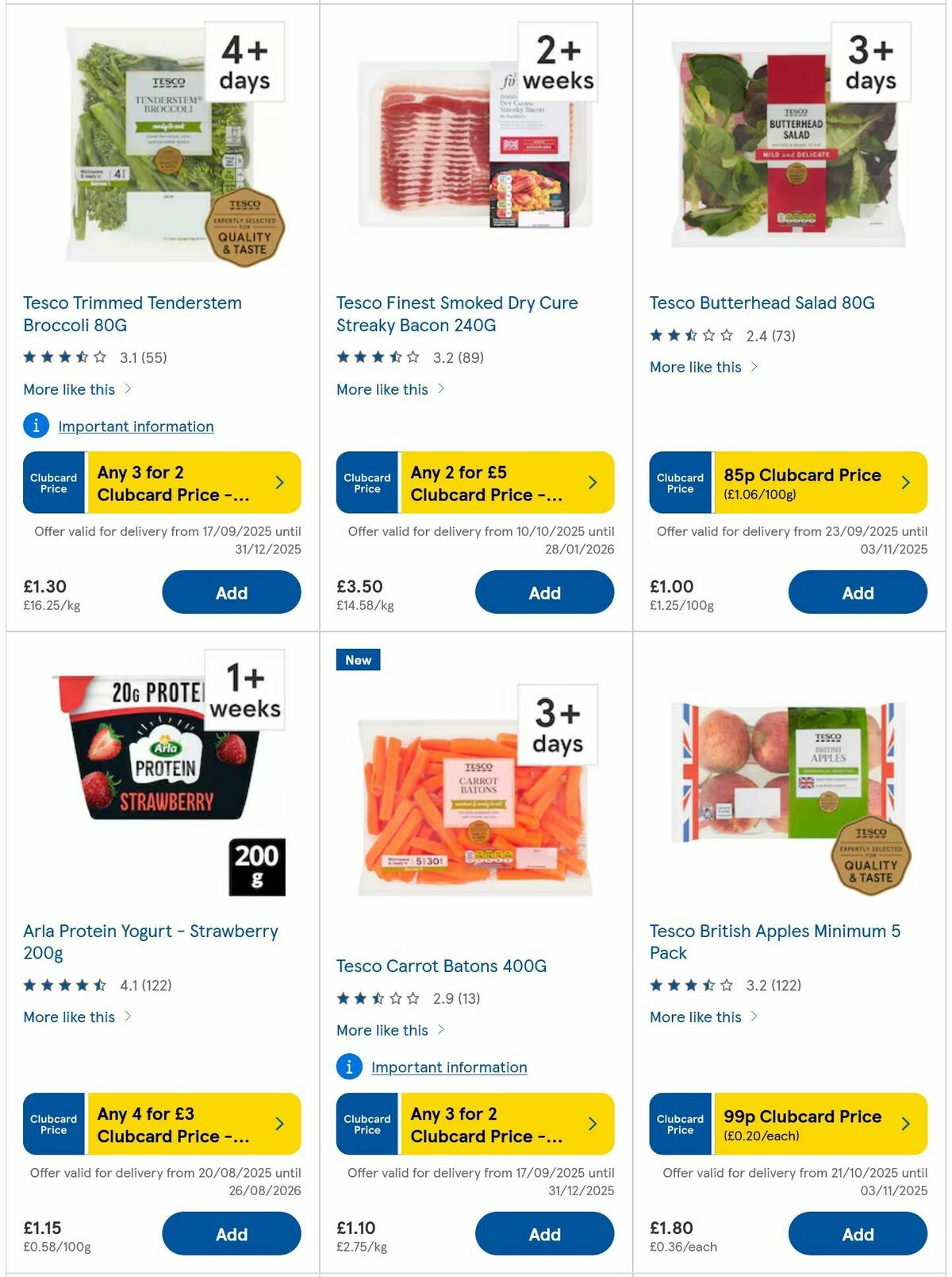 TESCO Offers from 30 October