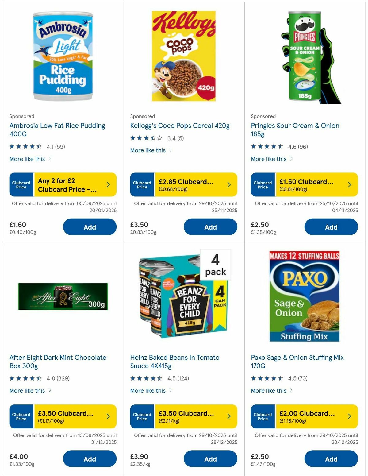 TESCO Offers from 30 October
