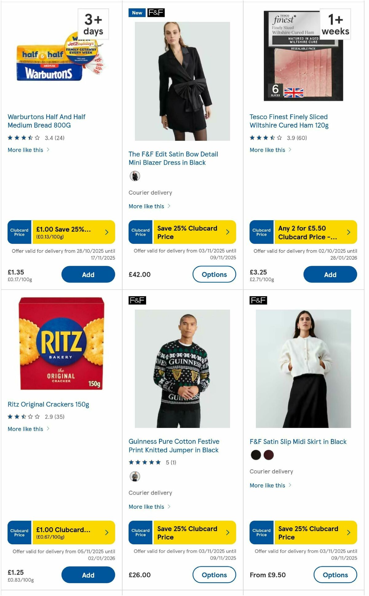 TESCO Offers from 6 November