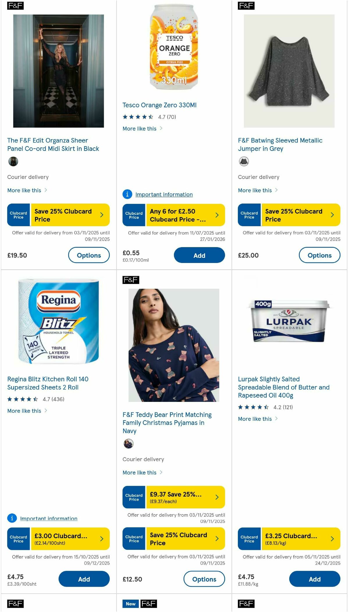 TESCO Offers from 6 November