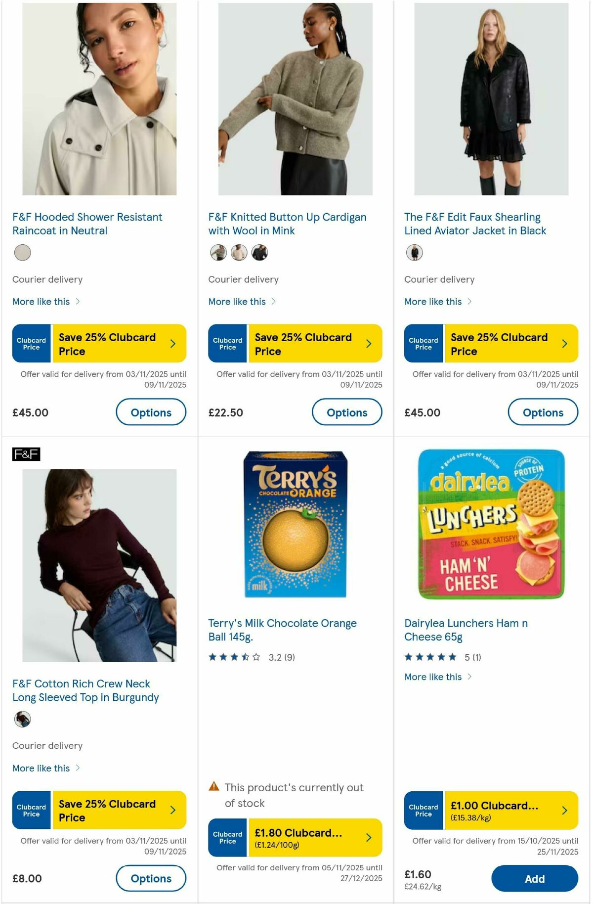 TESCO Offers from 6 November