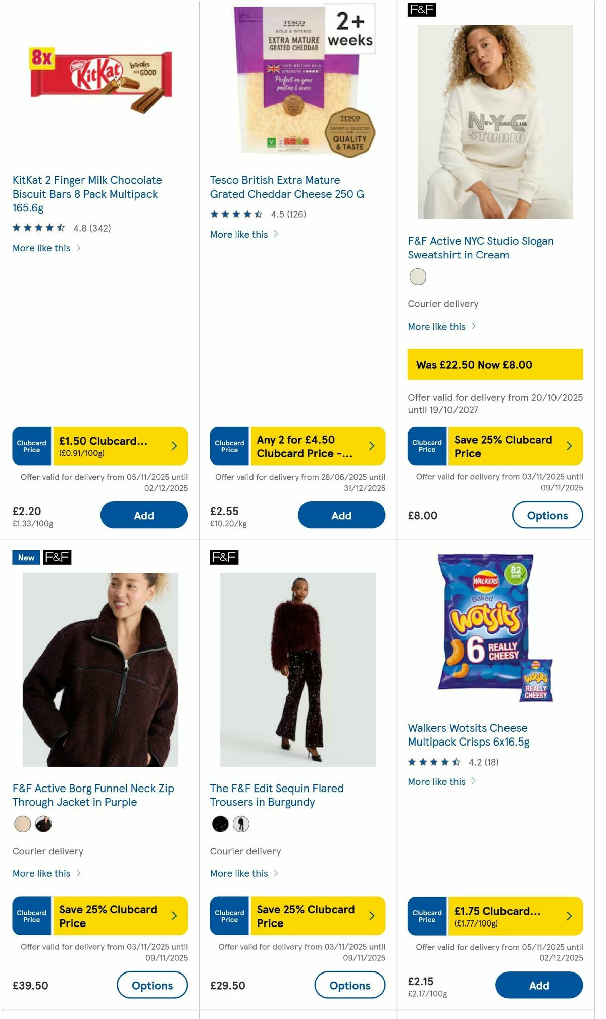 TESCO Offers from 6 November