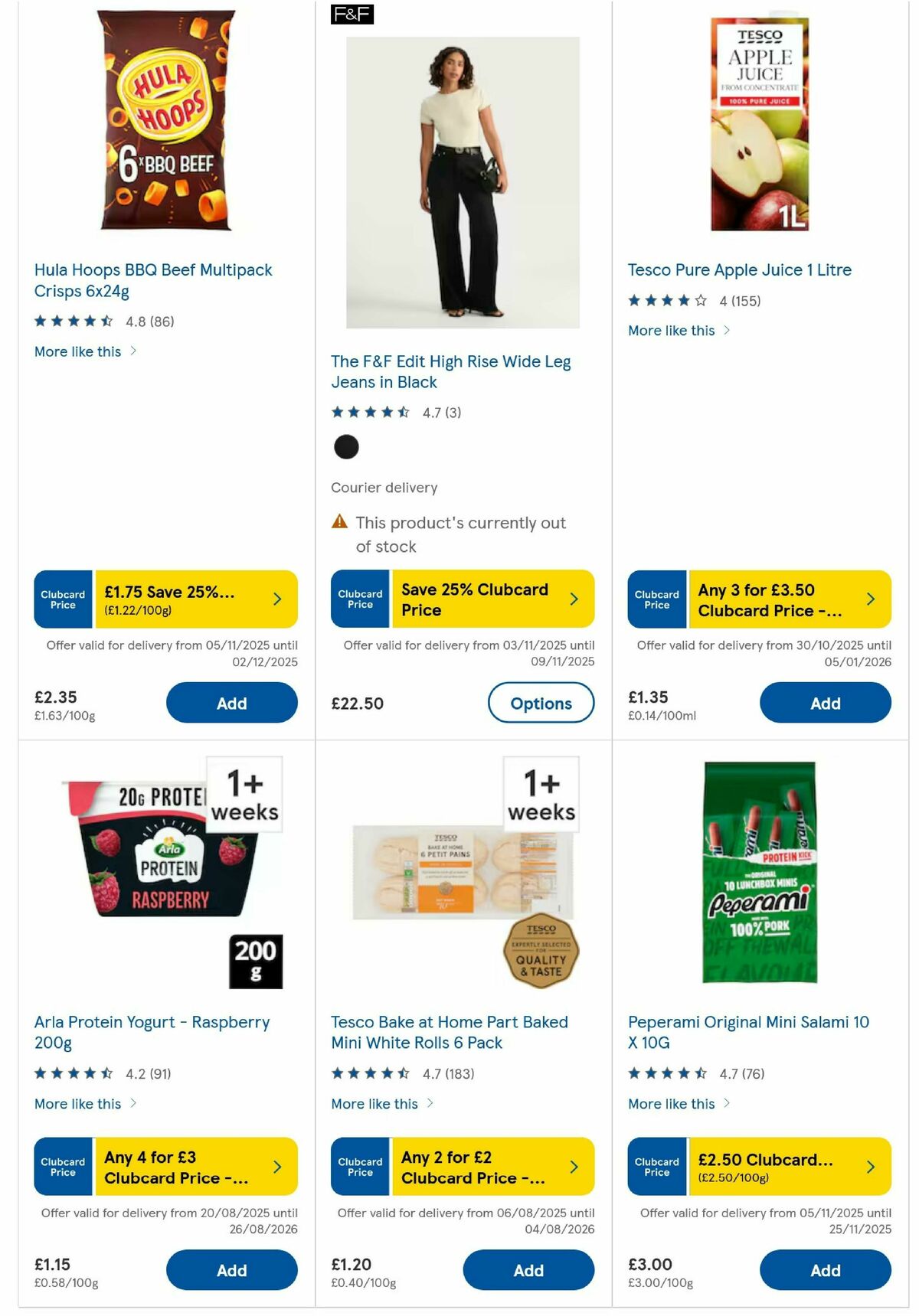 TESCO Offers from 6 November