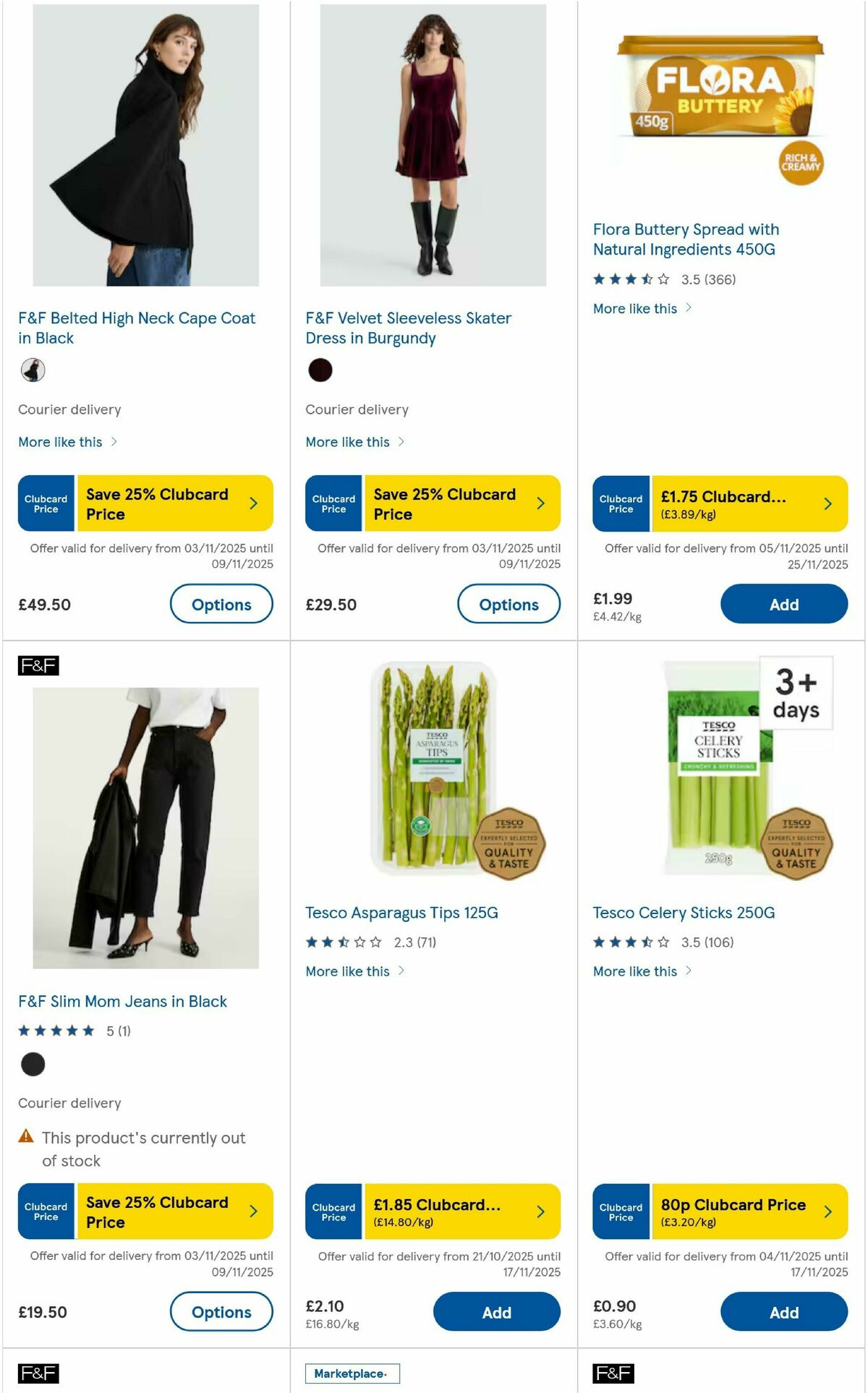 TESCO Offers from 6 November