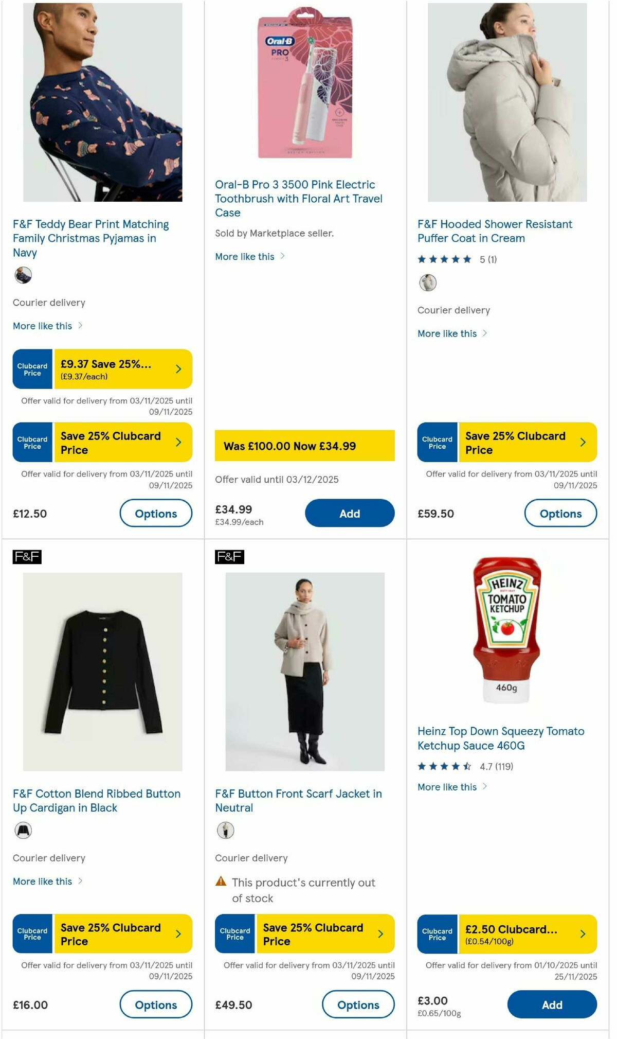 TESCO Offers from 6 November