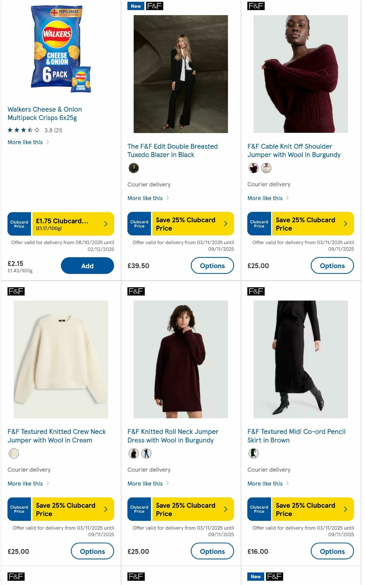 TESCO Offers from 6 November