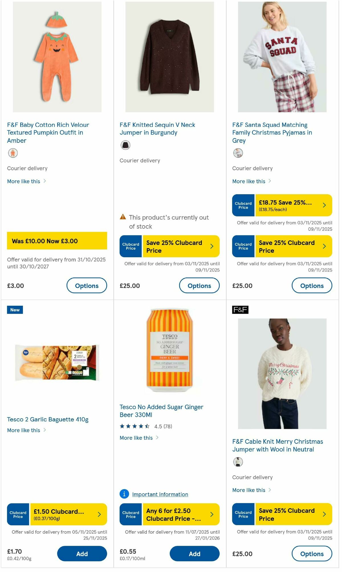 TESCO Offers from 6 November