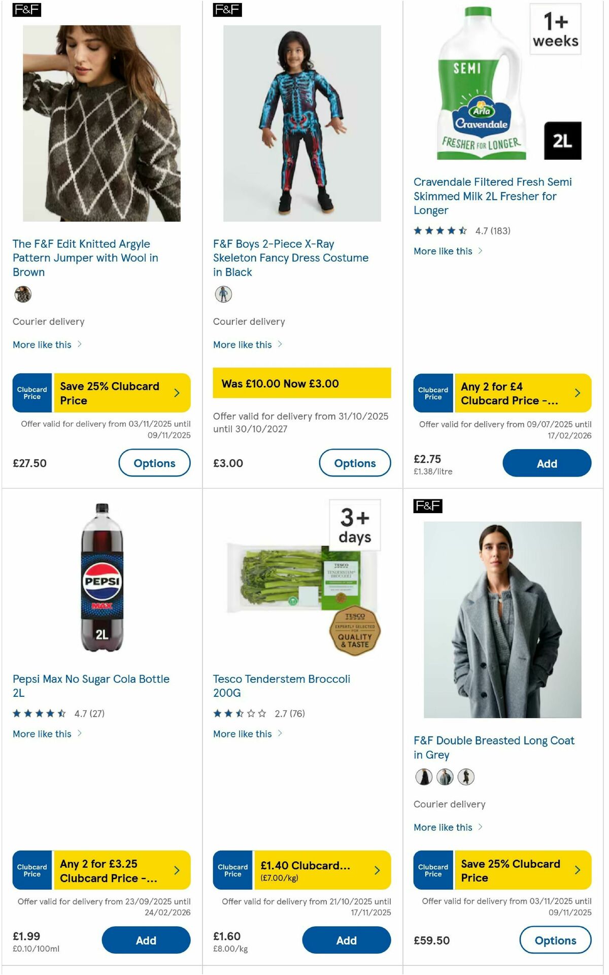 TESCO Offers from 6 November