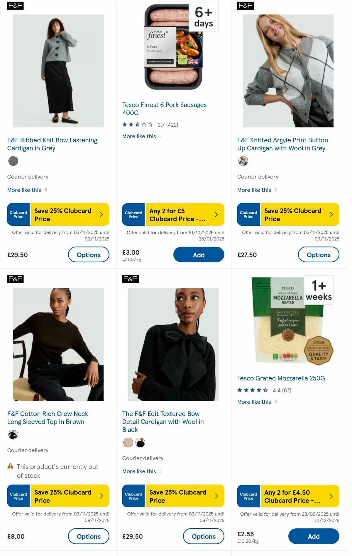 TESCO Offers from 6 November