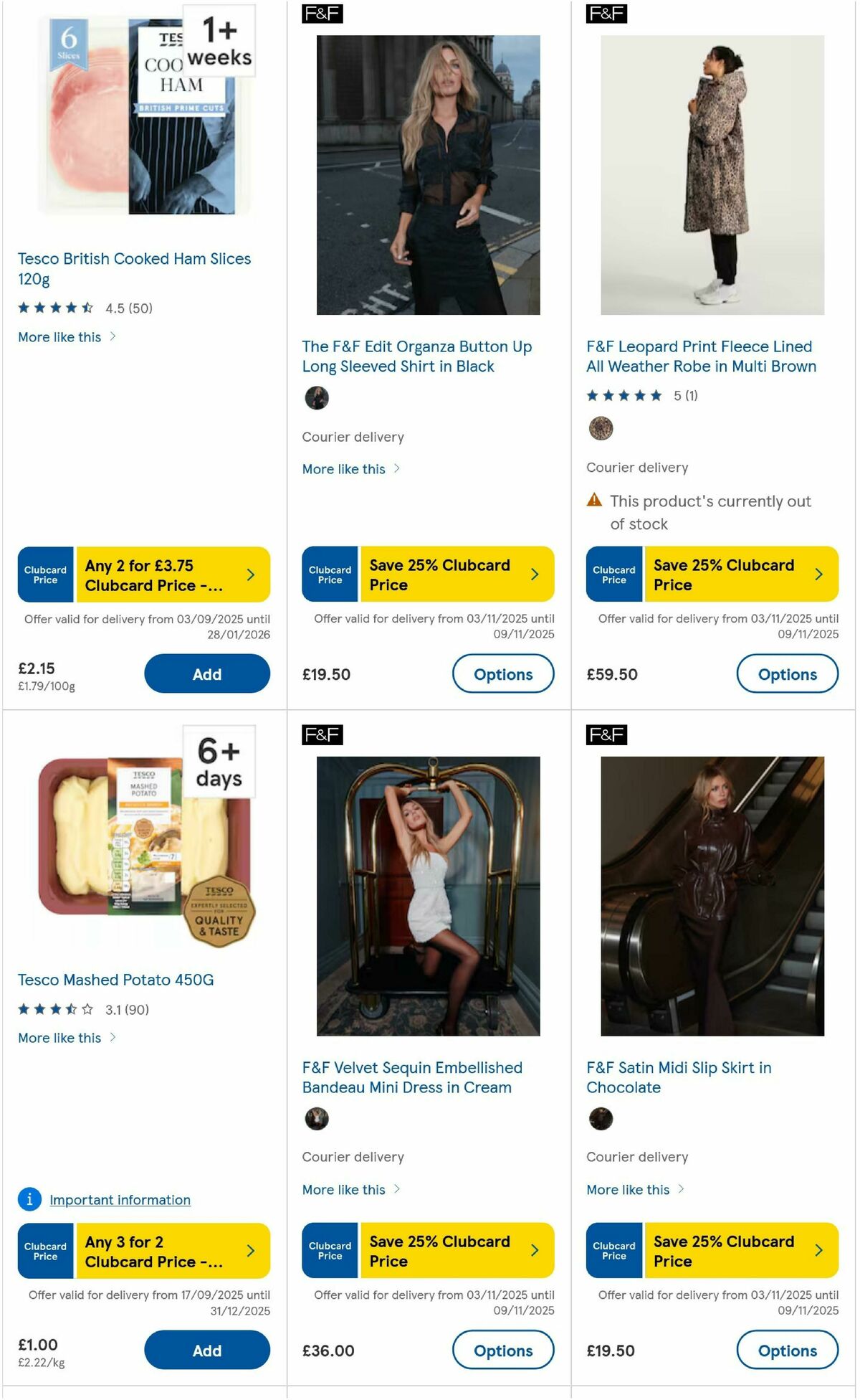 TESCO Offers from 6 November