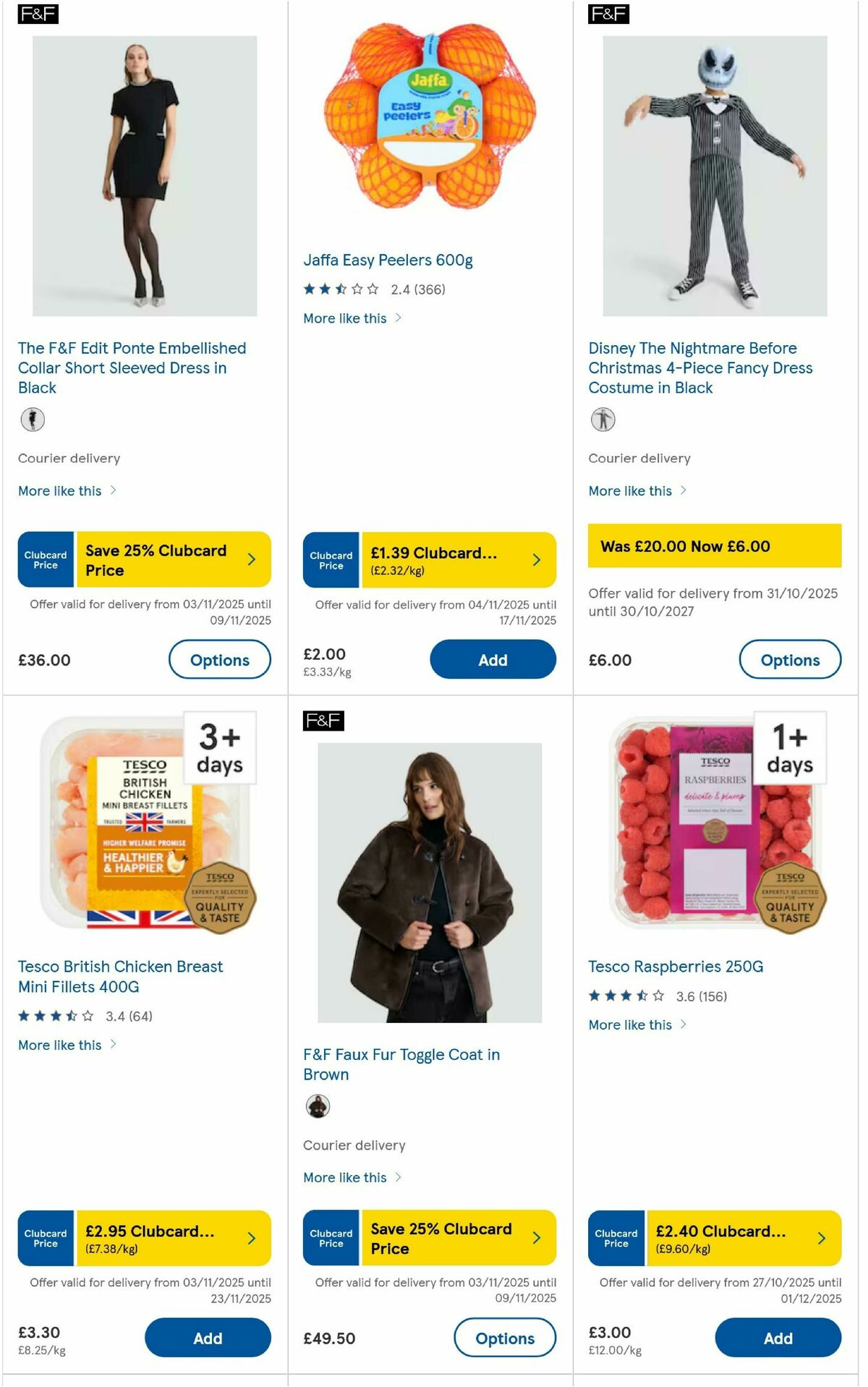 TESCO Offers from 6 November