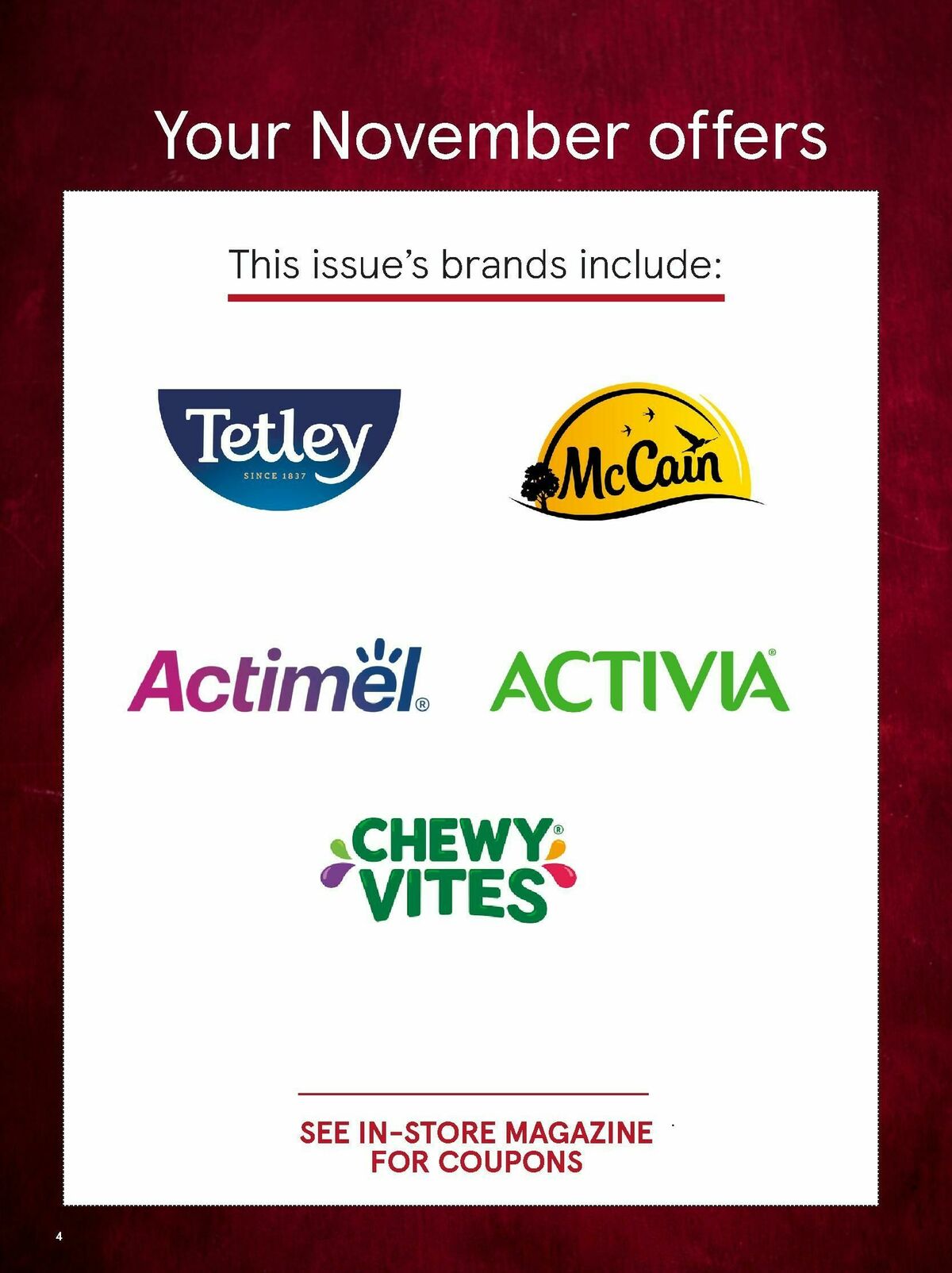 TESCO Magazine November Offers from 10 November