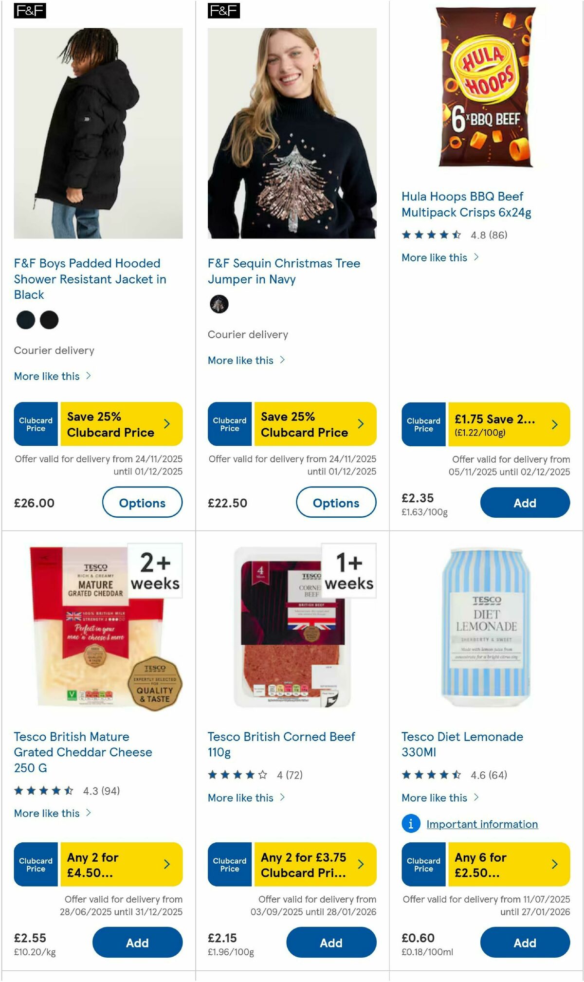 TESCO Offers from 27 November