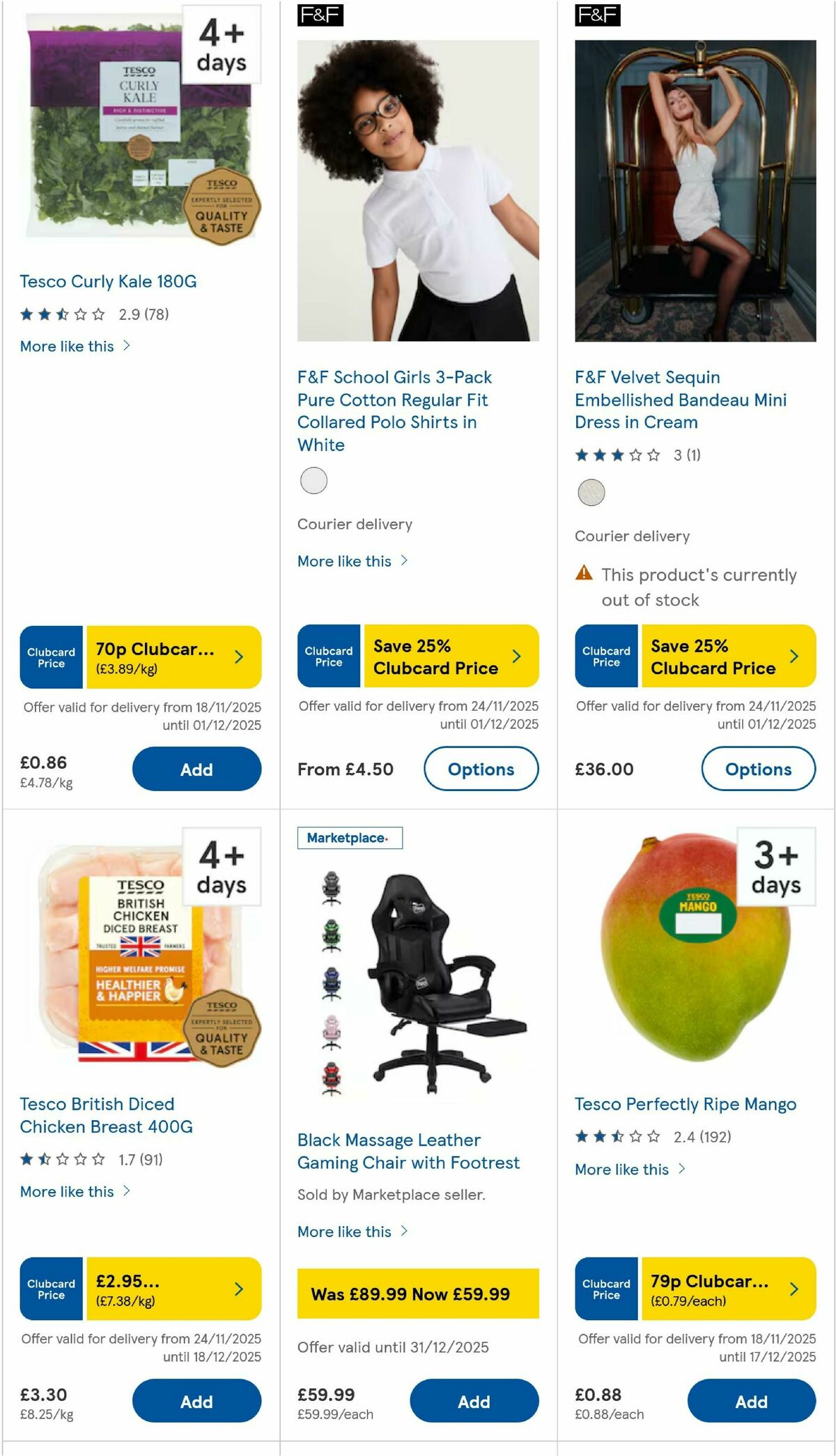 TESCO Offers from 27 November