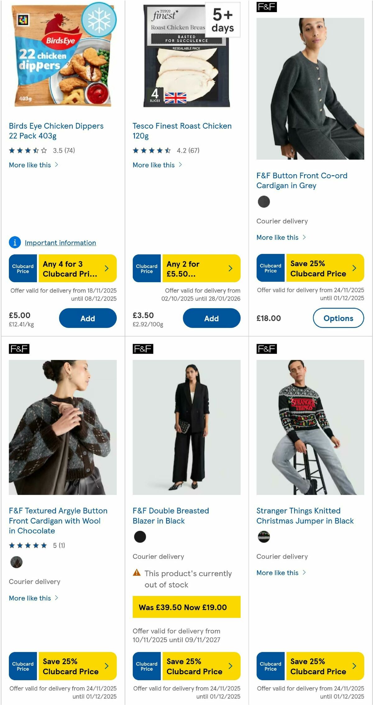 TESCO Offers from 27 November