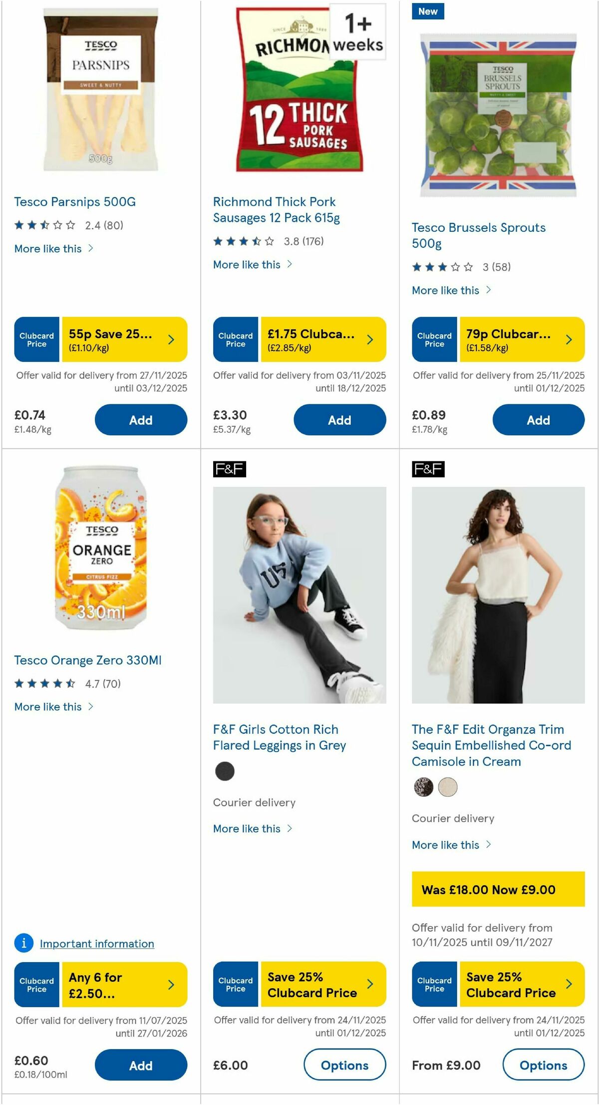 TESCO Offers from 27 November