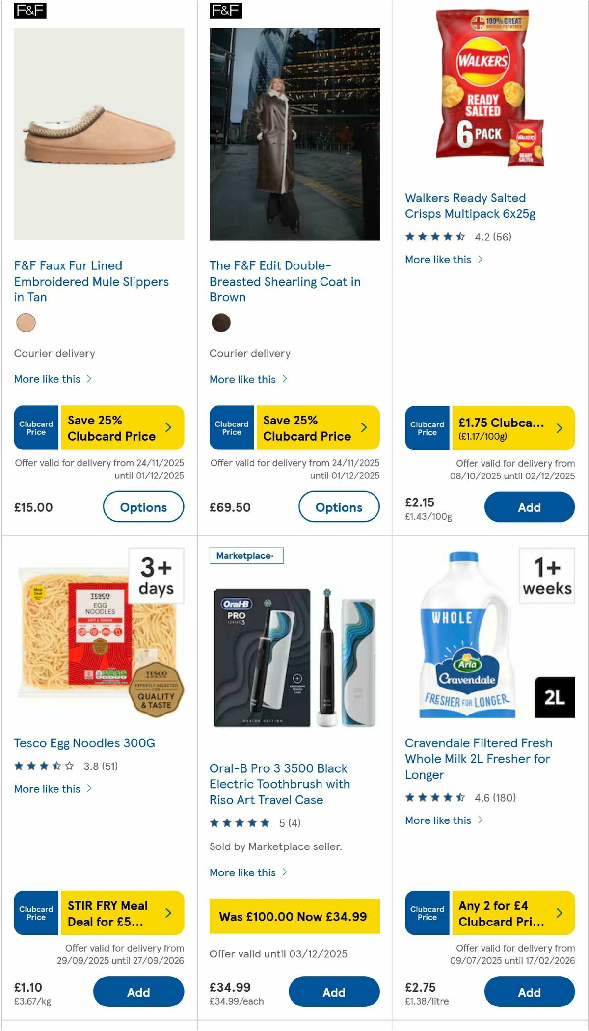 TESCO Offers from 27 November