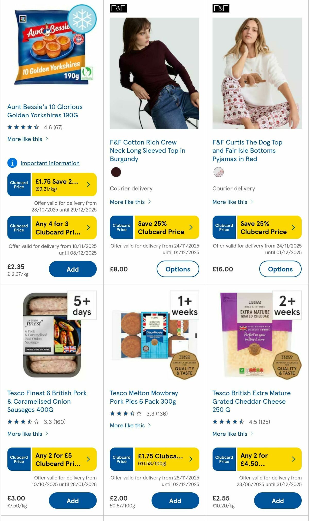 TESCO Offers from 27 November