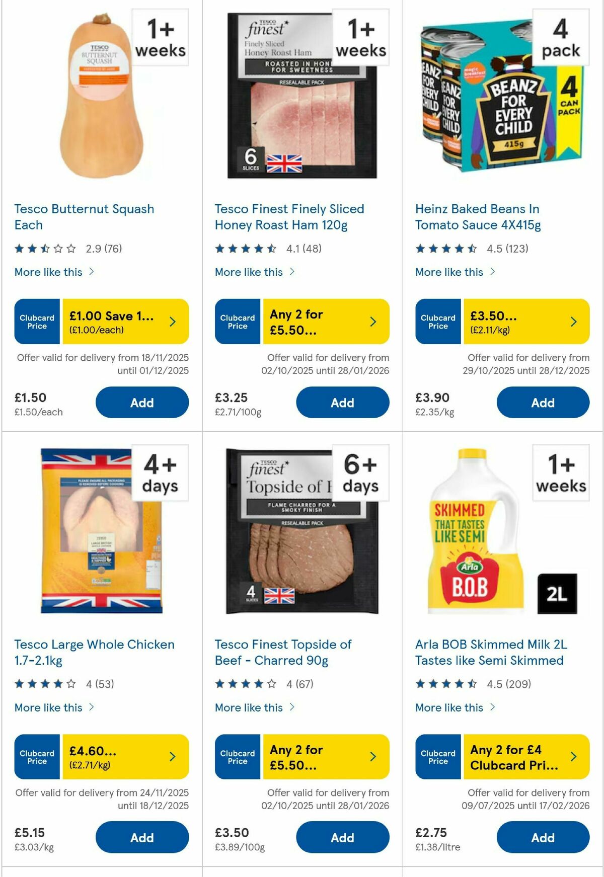 TESCO Offers from 27 November