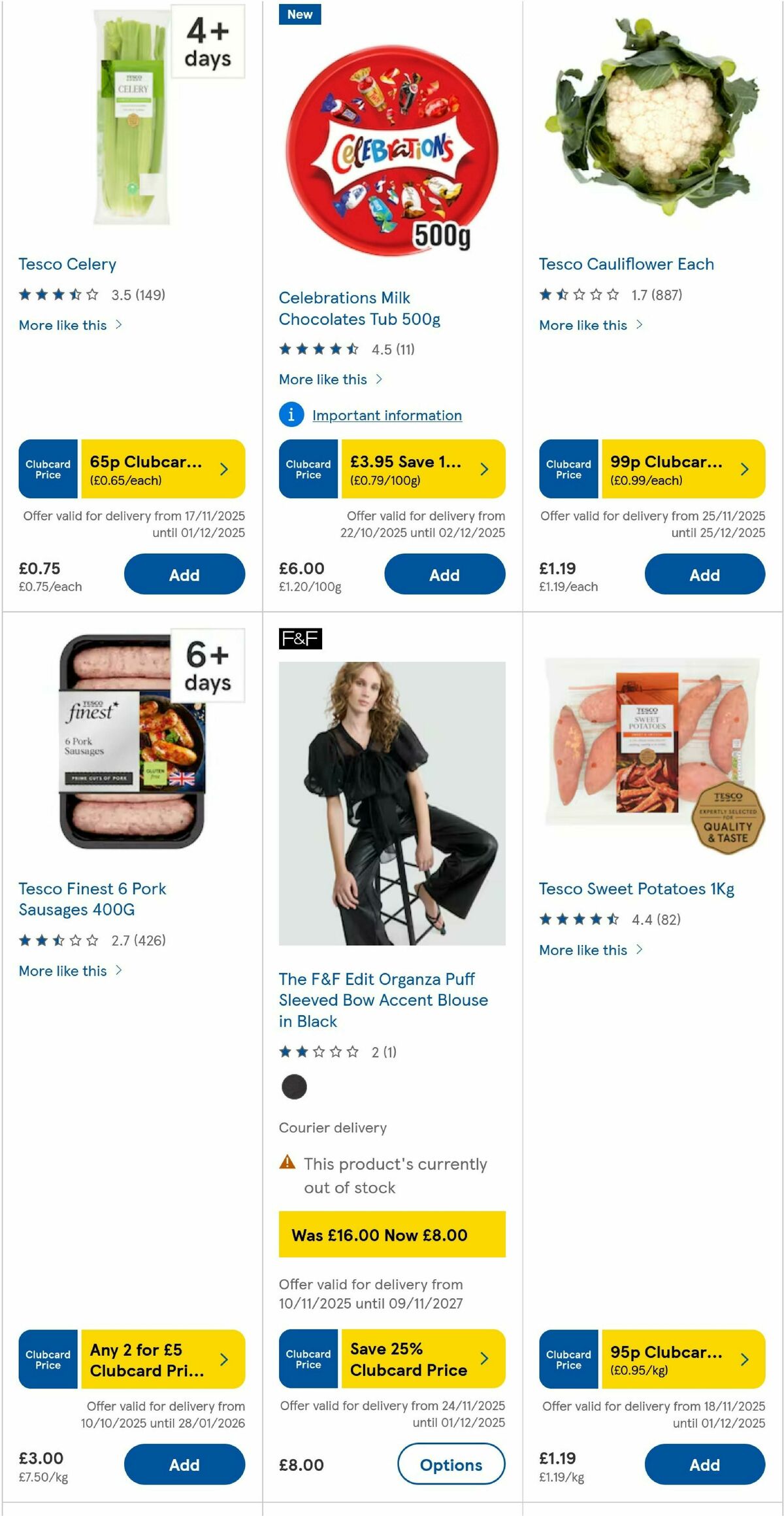 TESCO Offers from 27 November