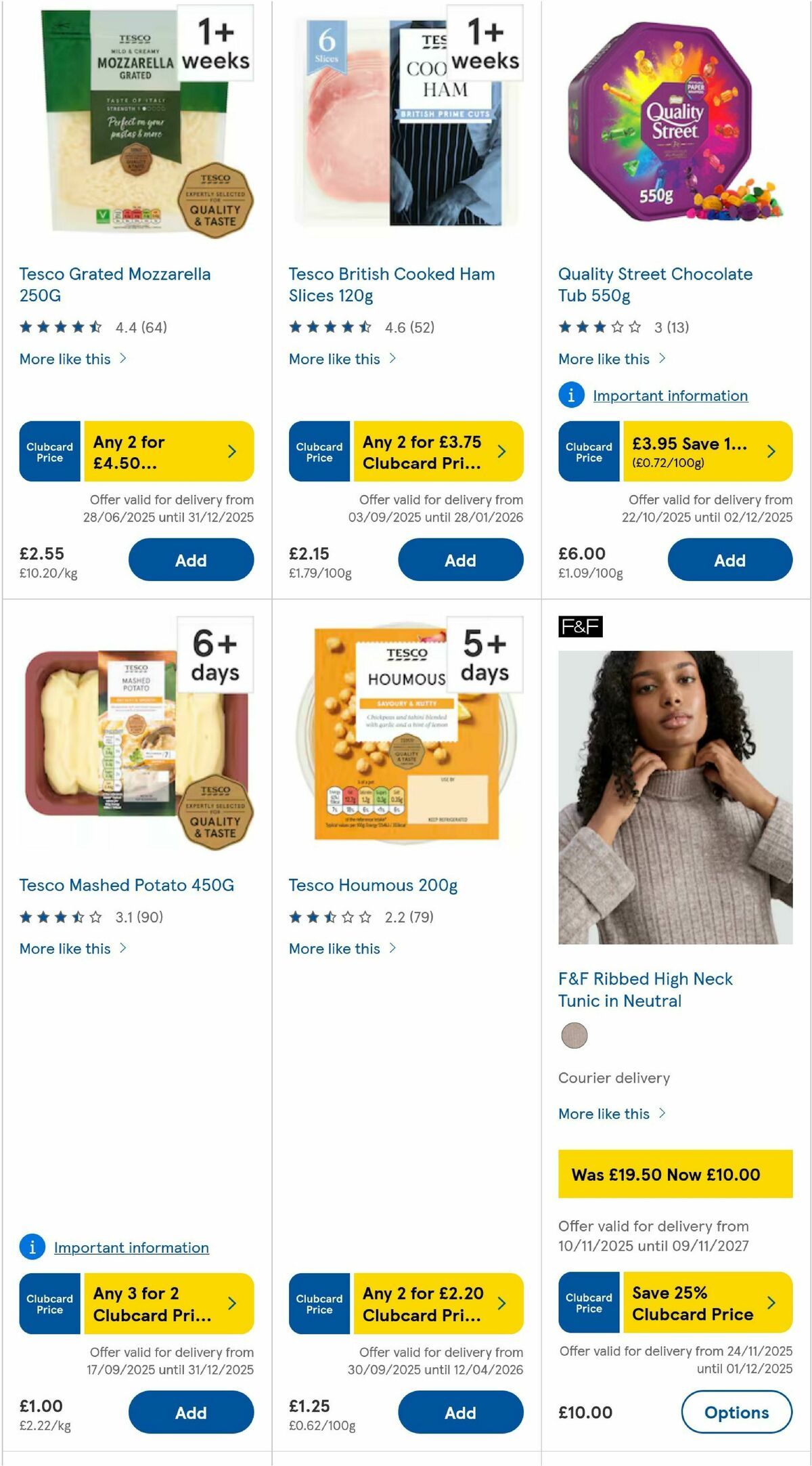 TESCO Offers from 27 November