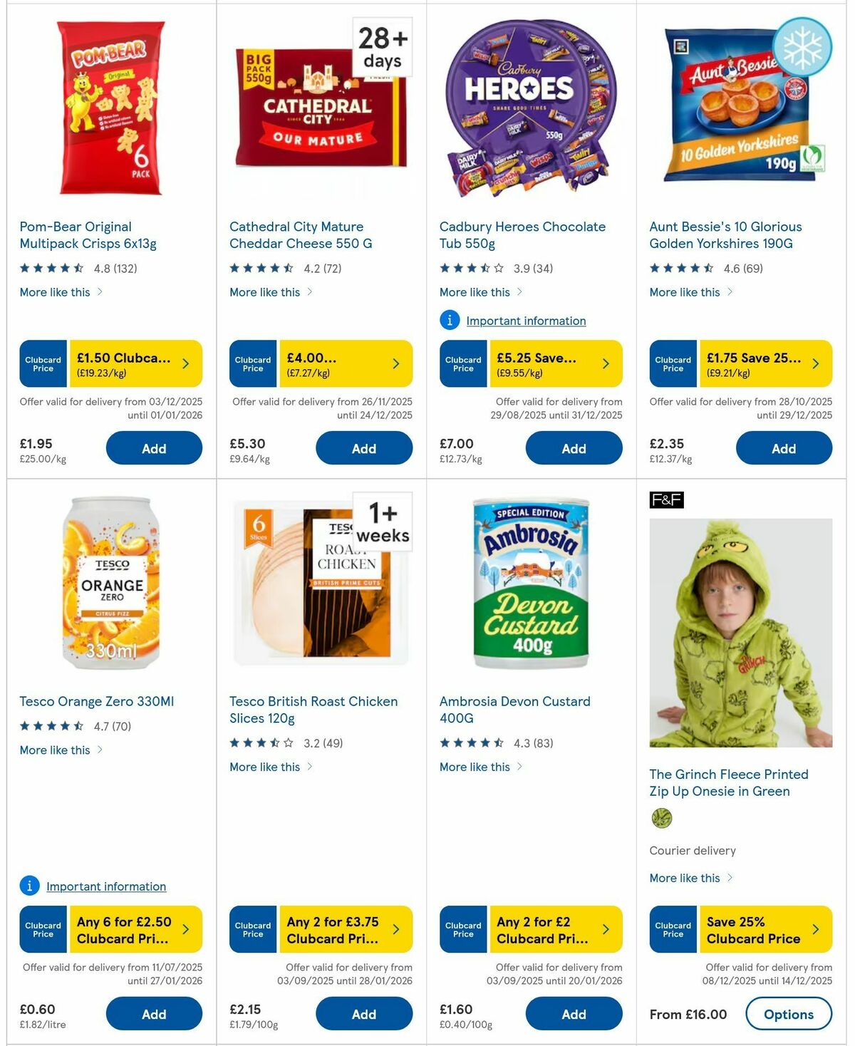 TESCO Offers from 9 December