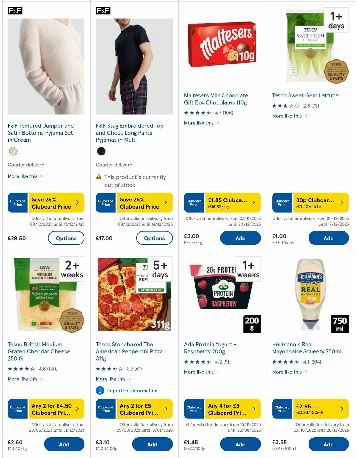 TESCO Offers from 9 December
