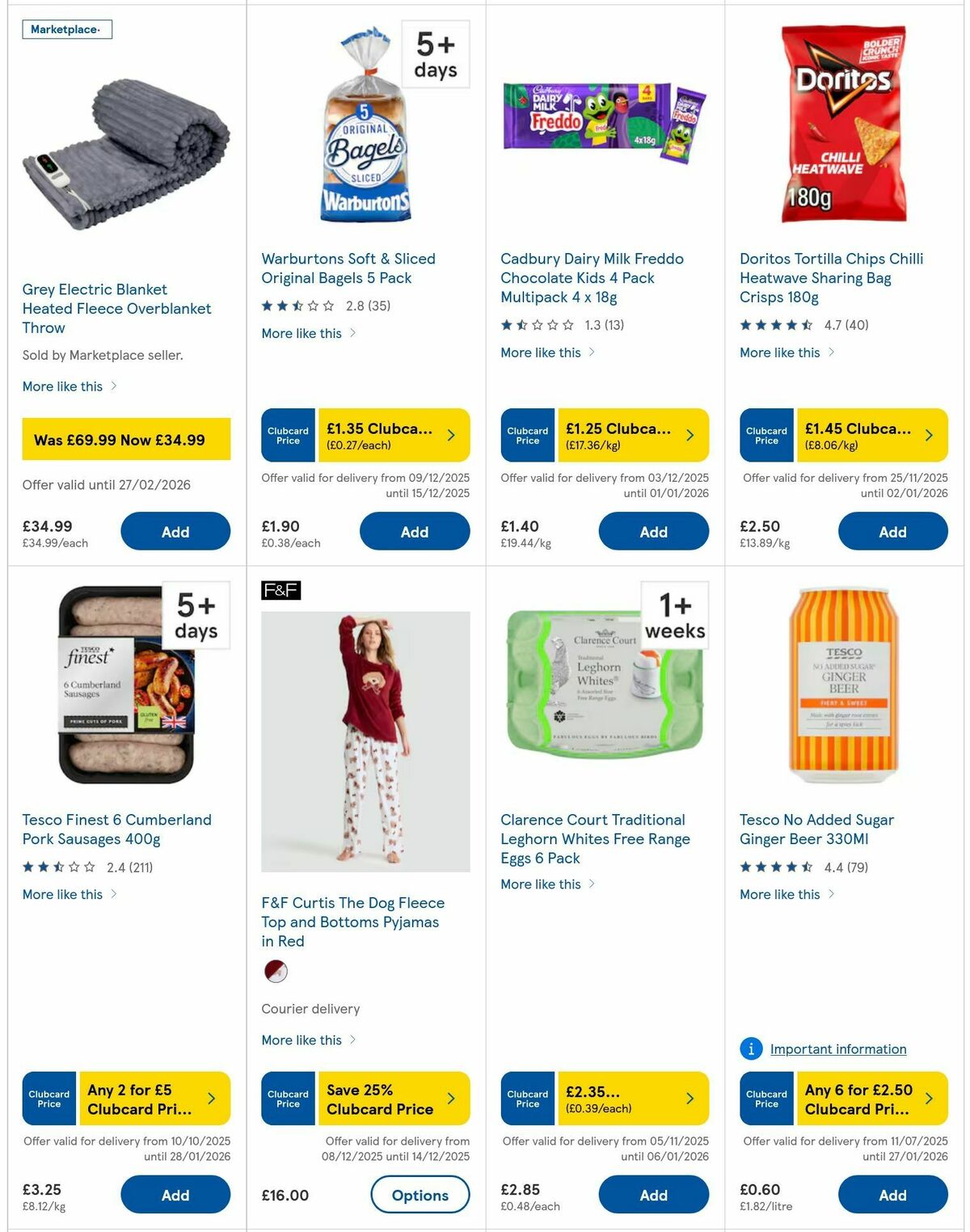 TESCO Offers from 9 December