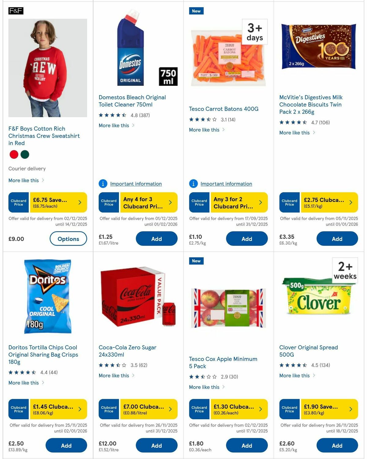 TESCO Offers from 9 December