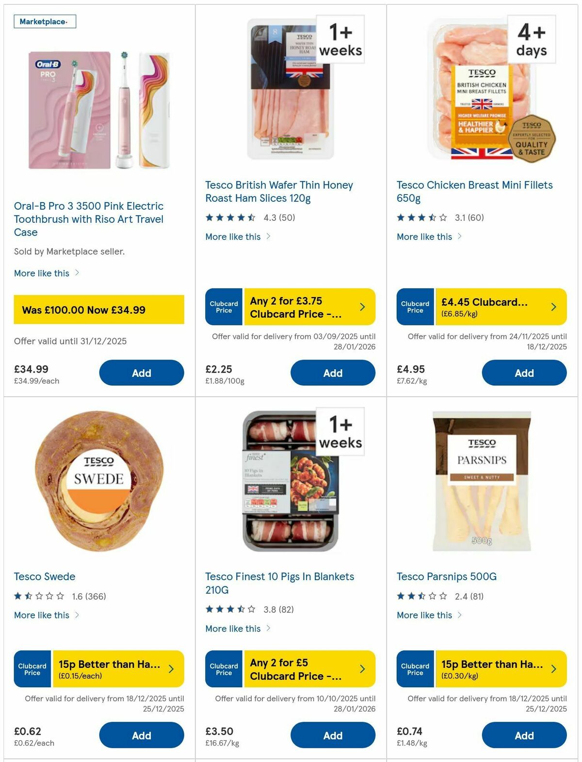 TESCO Offers from 17 December