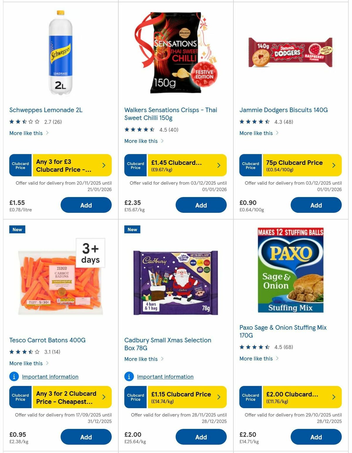 TESCO Offers from 17 December