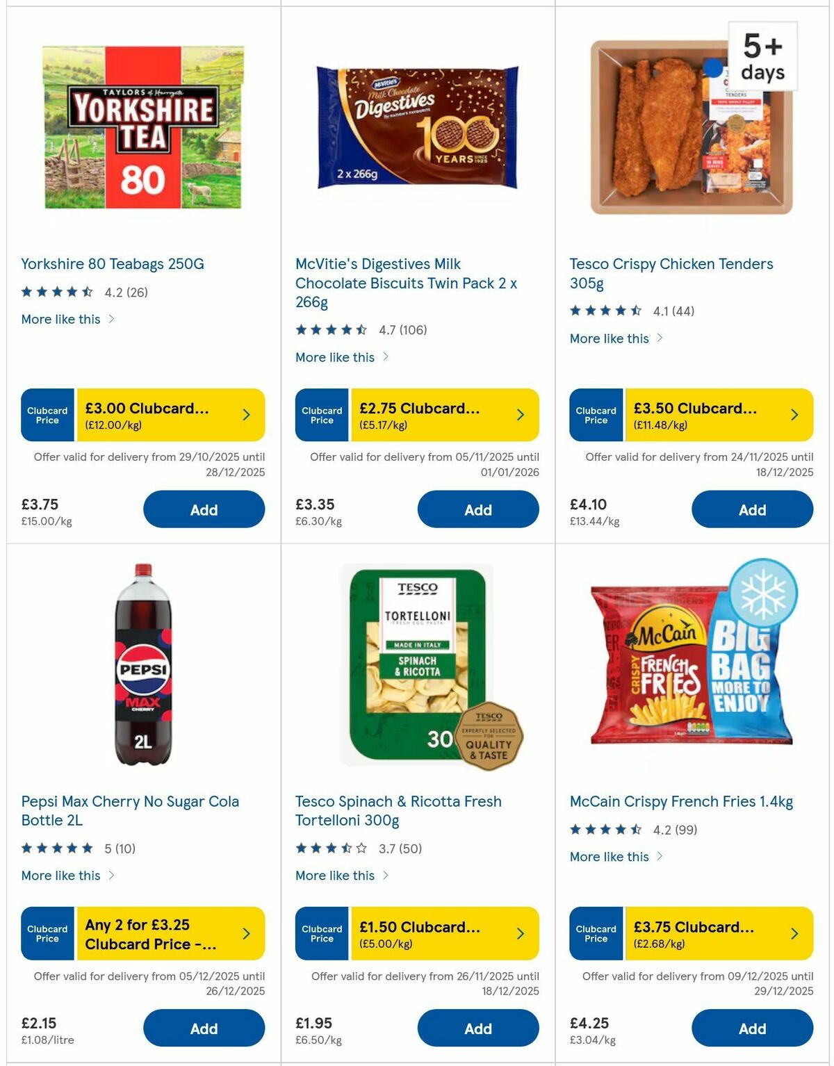 TESCO Offers from 17 December