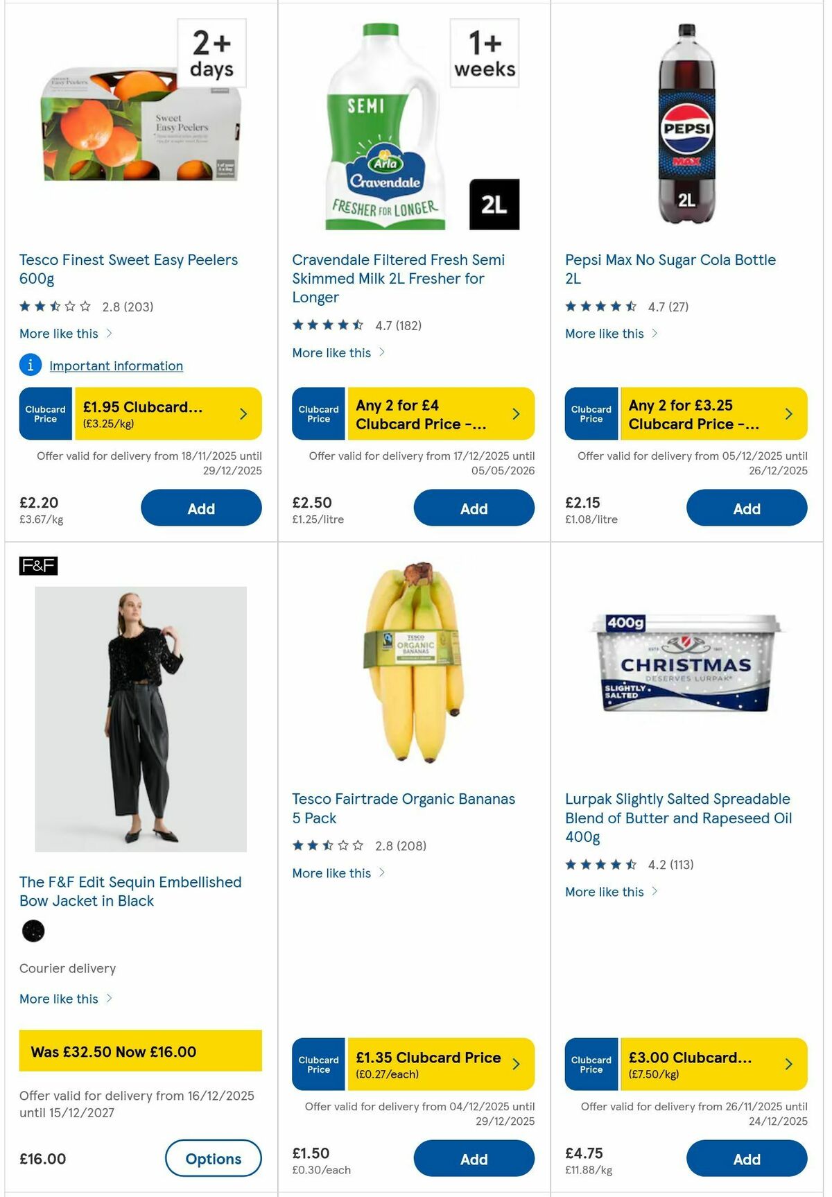 TESCO Offers from 17 December