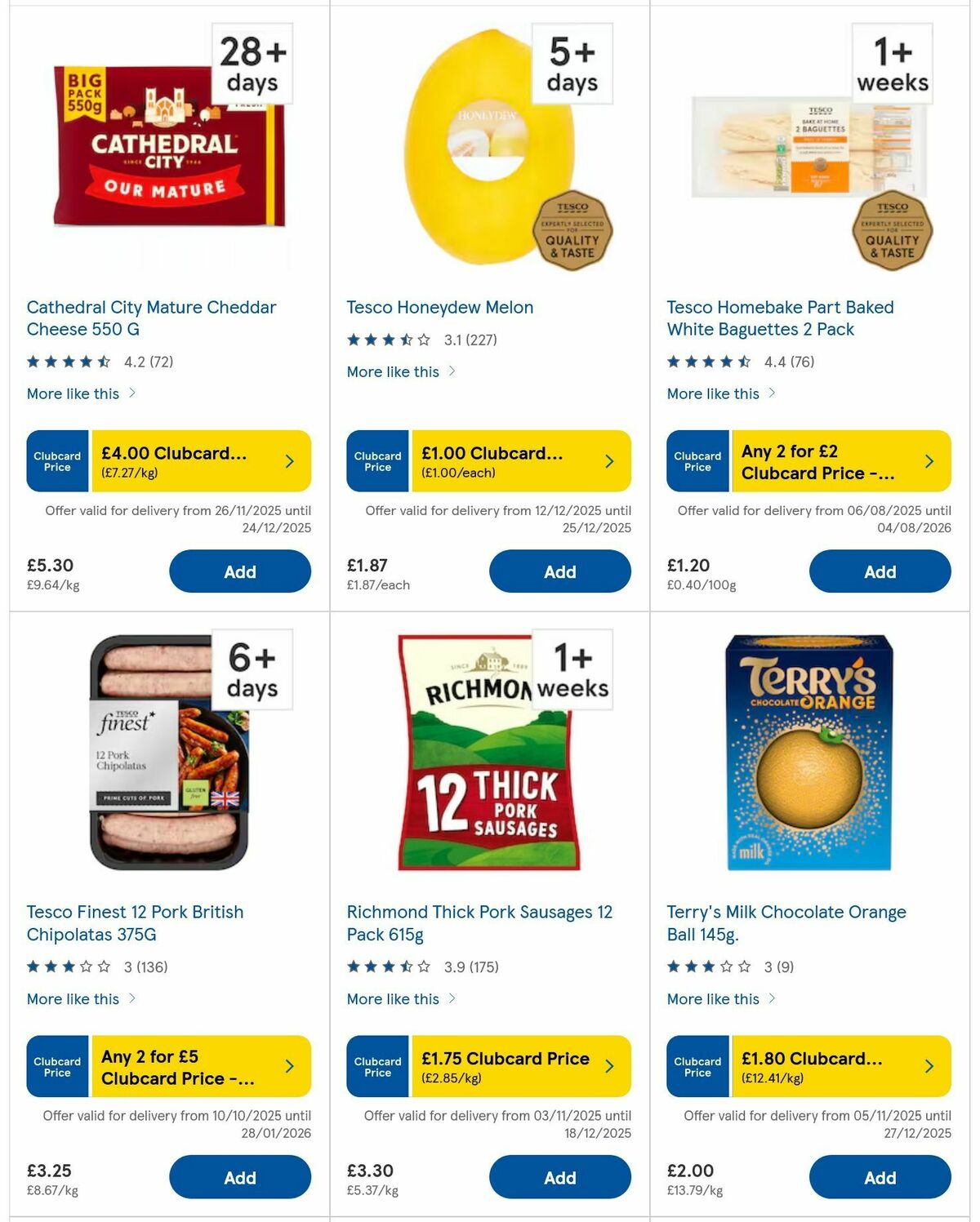 TESCO Offers from 17 December