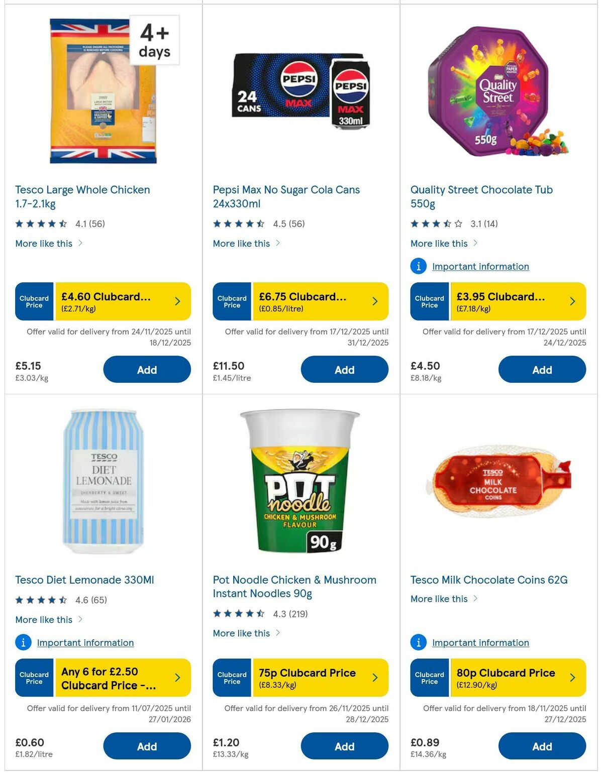TESCO Offers from 17 December