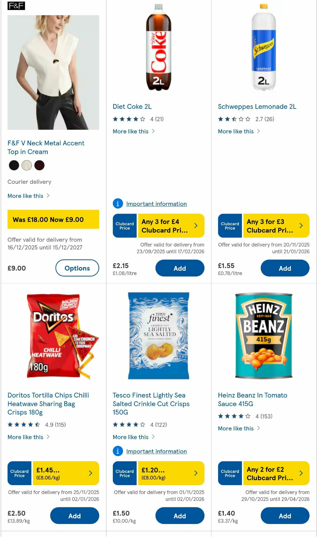 TESCO Offers from 31 December
