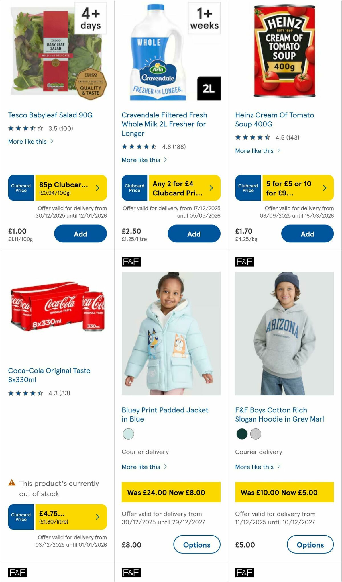TESCO Offers from 31 December