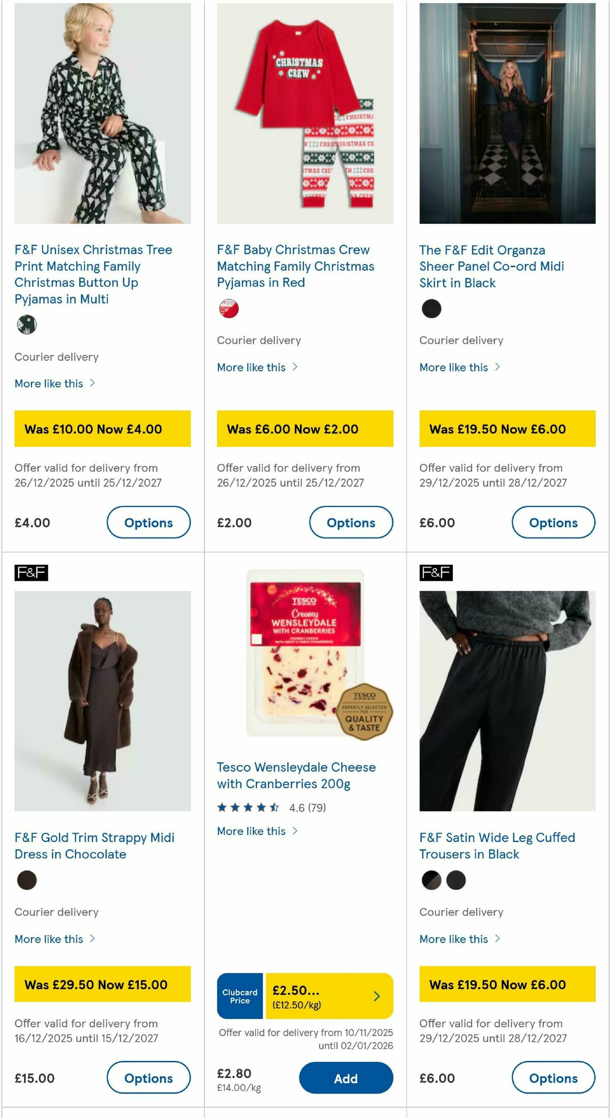 TESCO Offers from 31 December