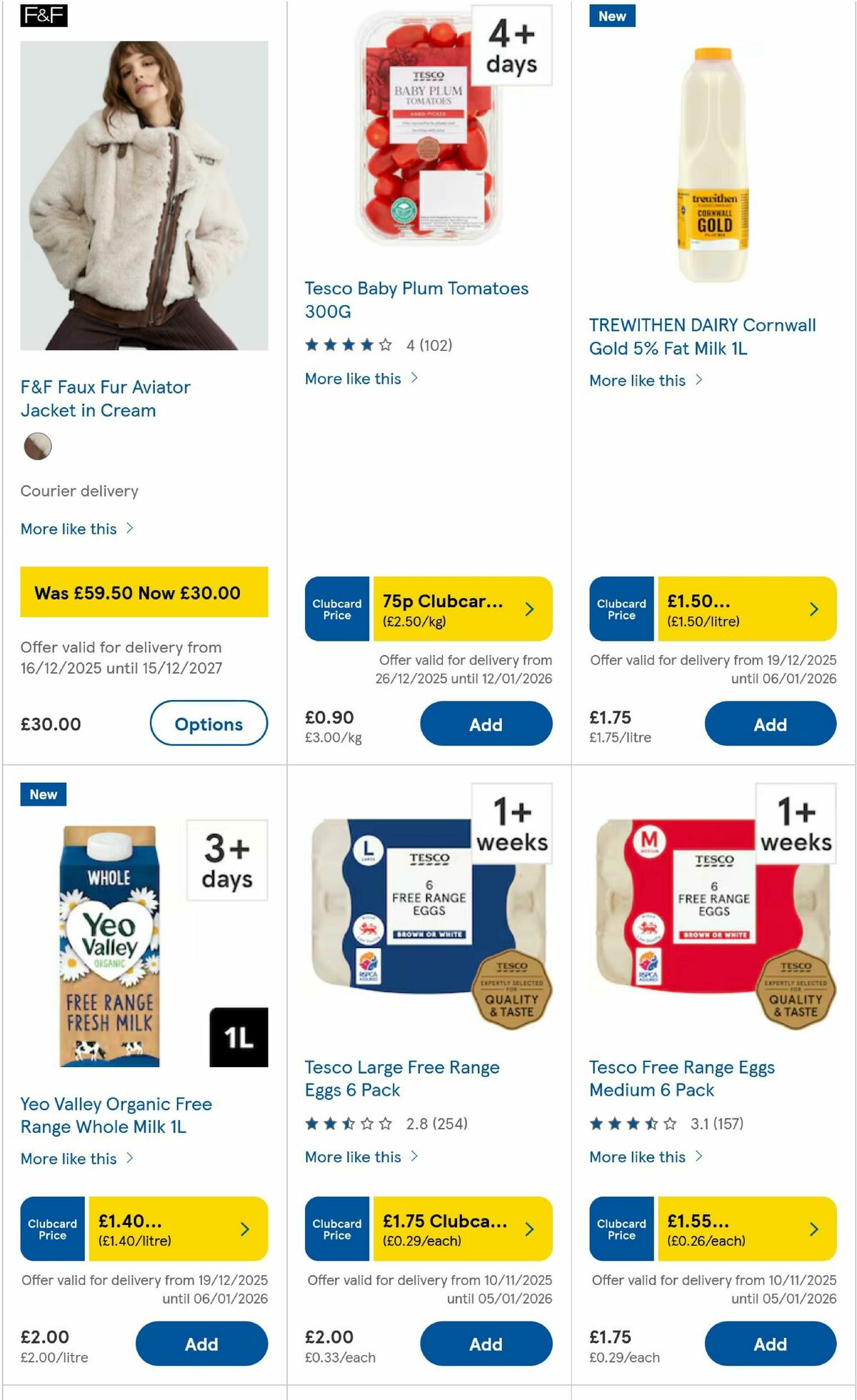 TESCO Offers from 31 December