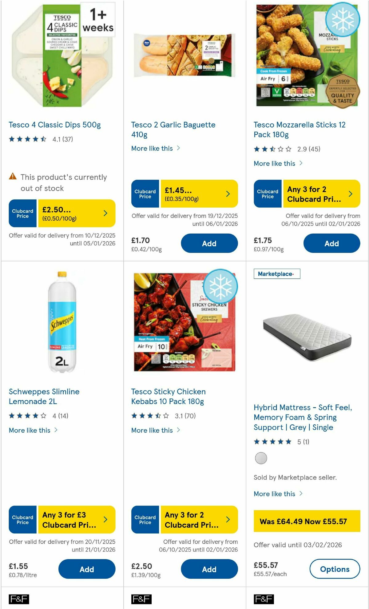 TESCO Offers from 31 December