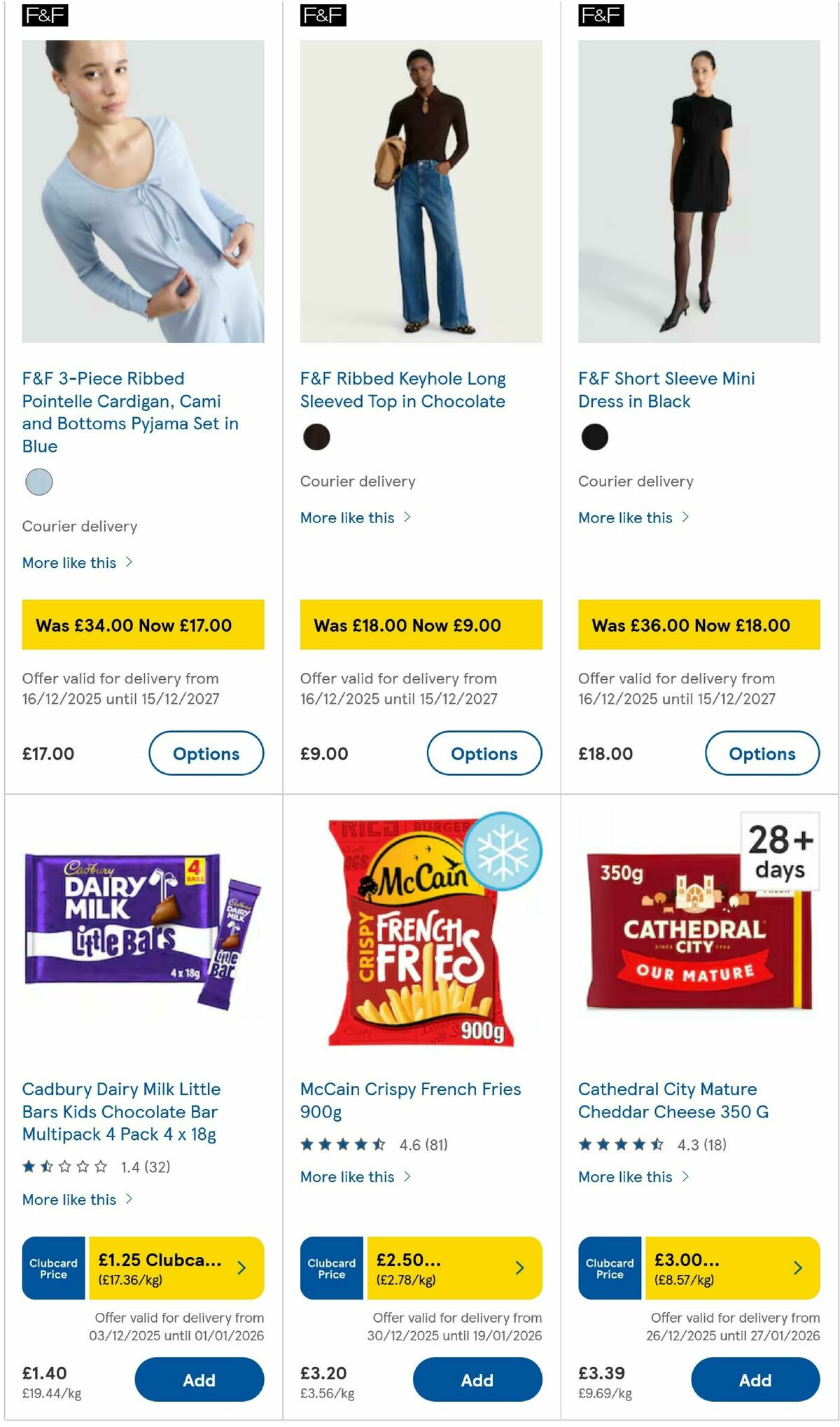 TESCO Offers from 31 December