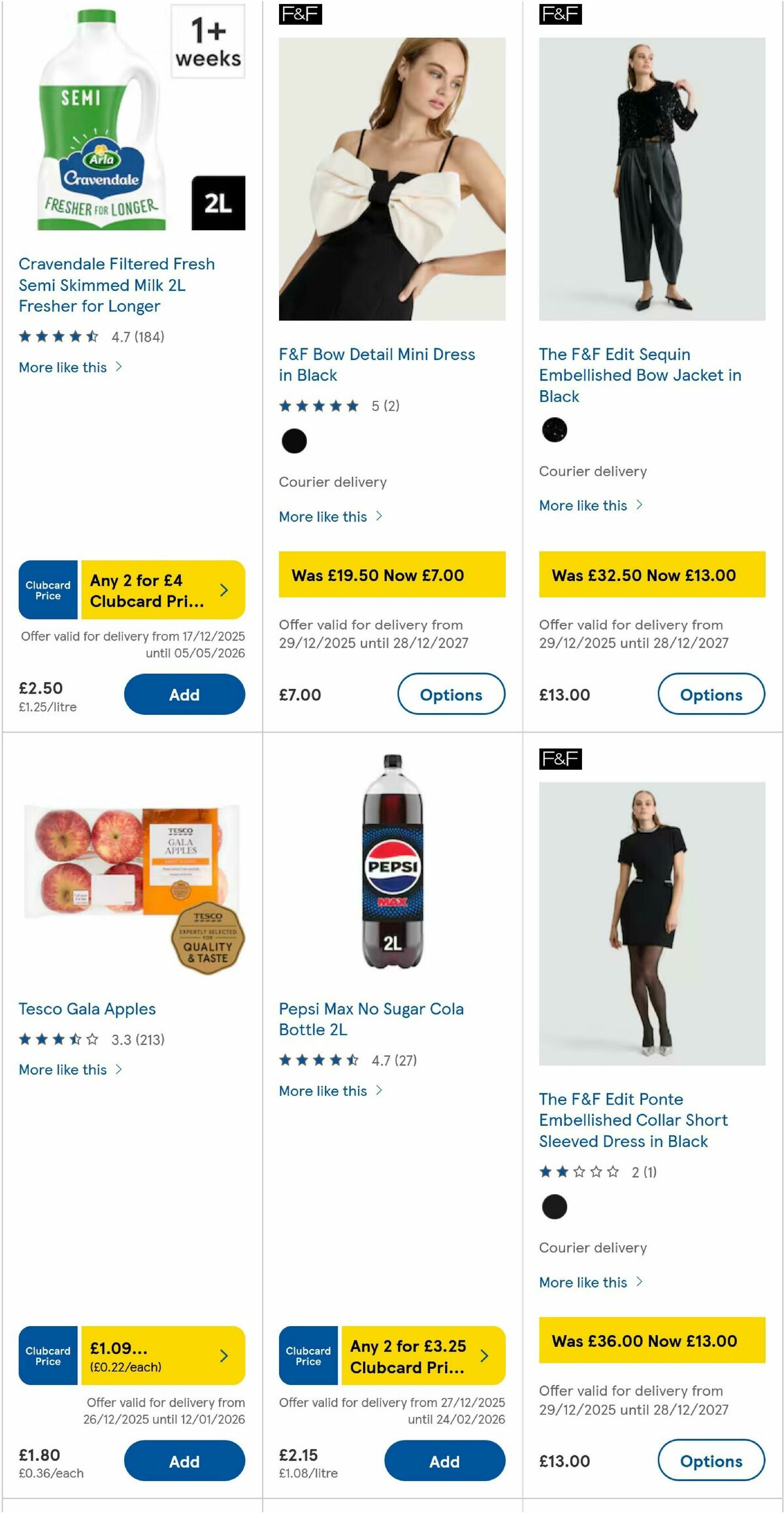 TESCO Offers from 31 December