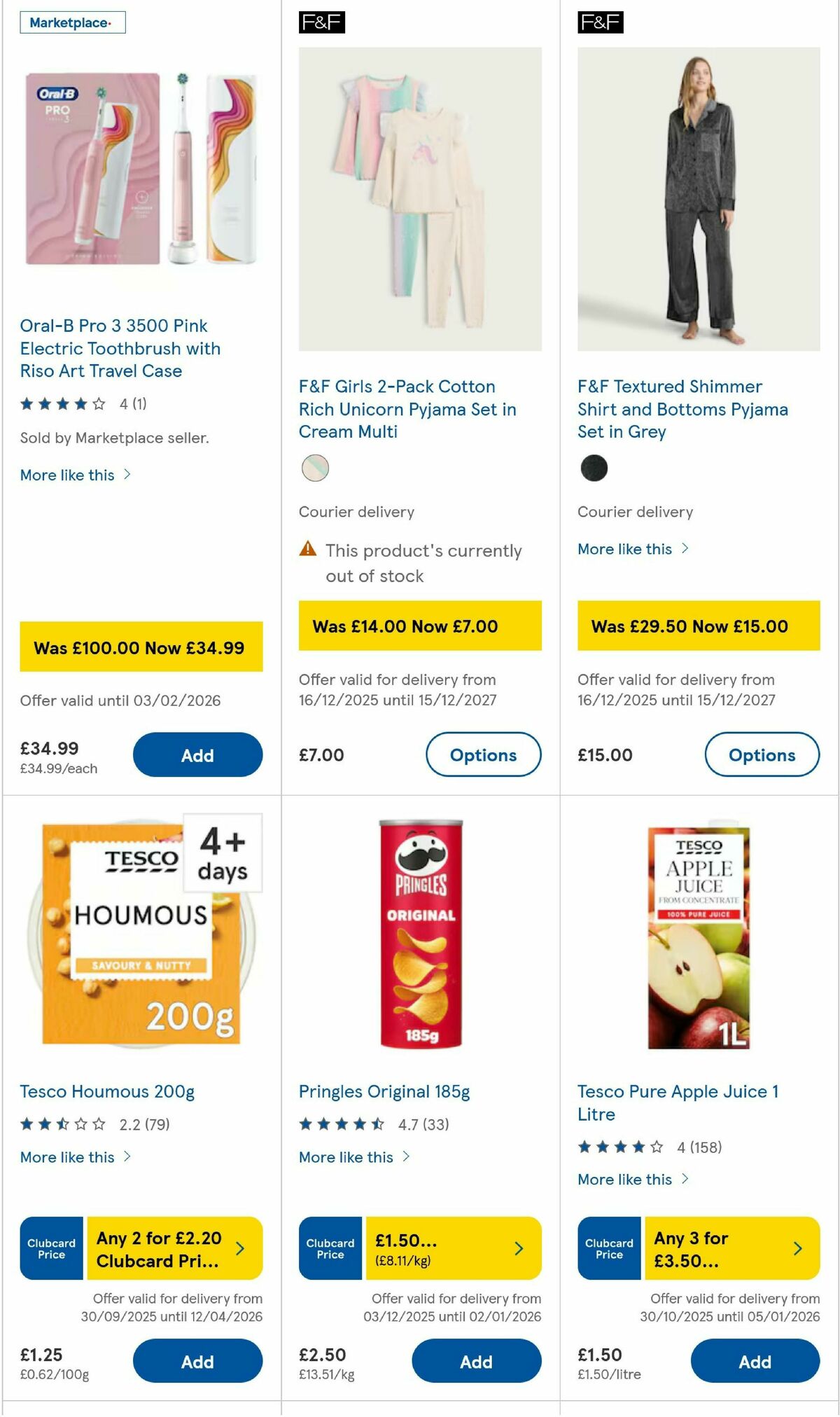 TESCO Offers from 31 December