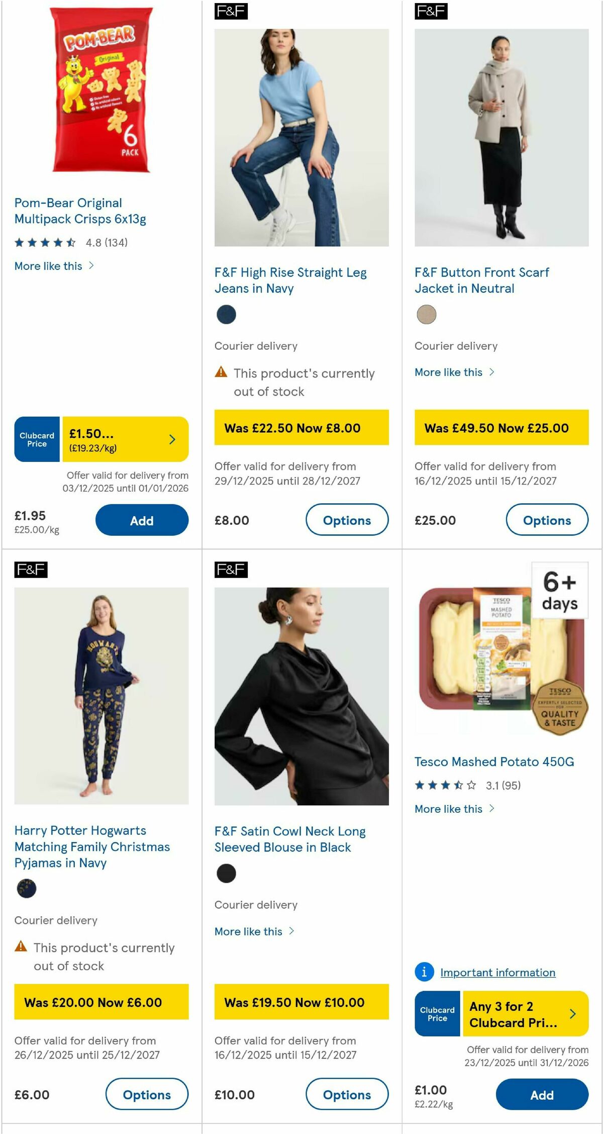 TESCO Offers from 31 December