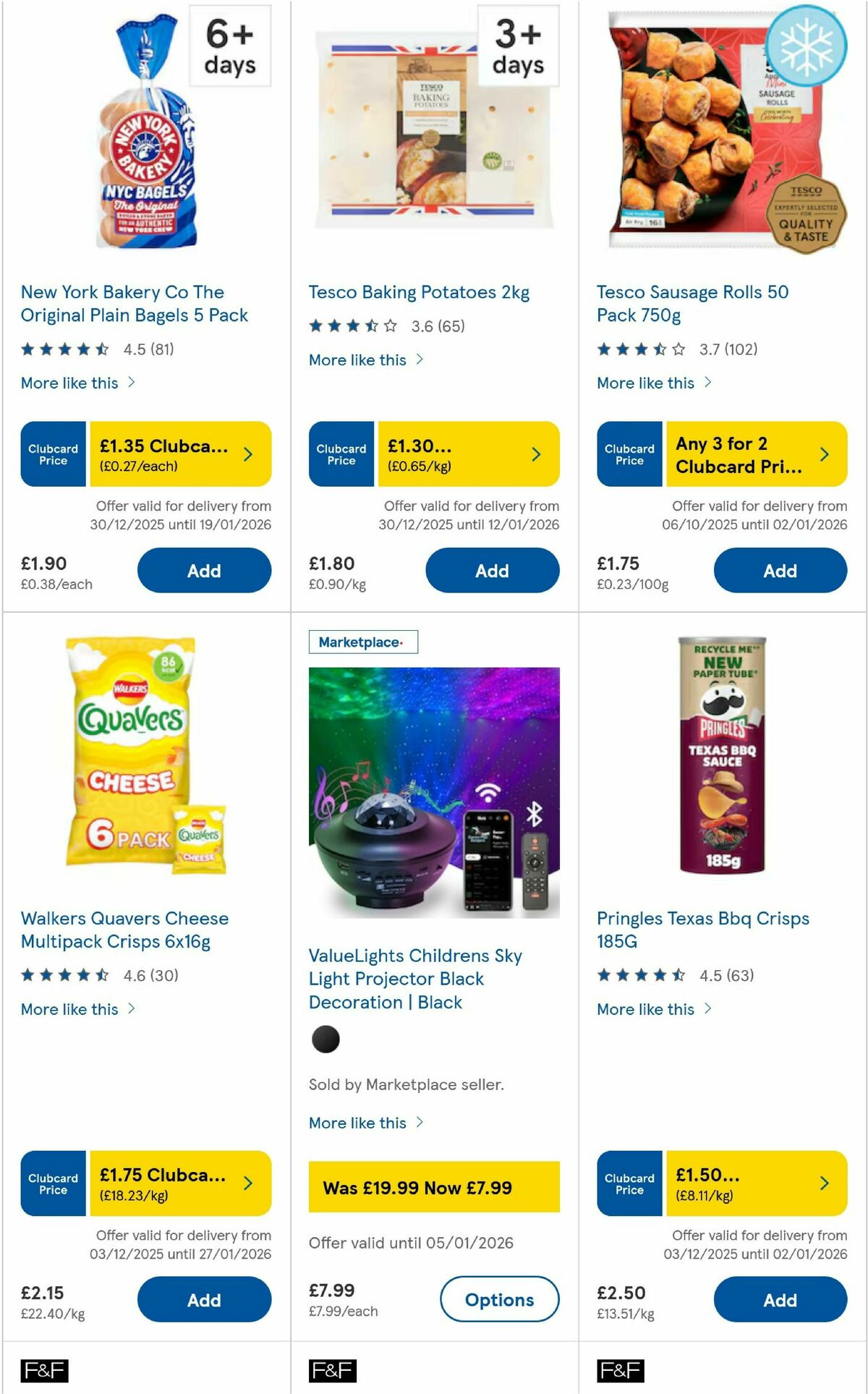 TESCO Offers from 31 December
