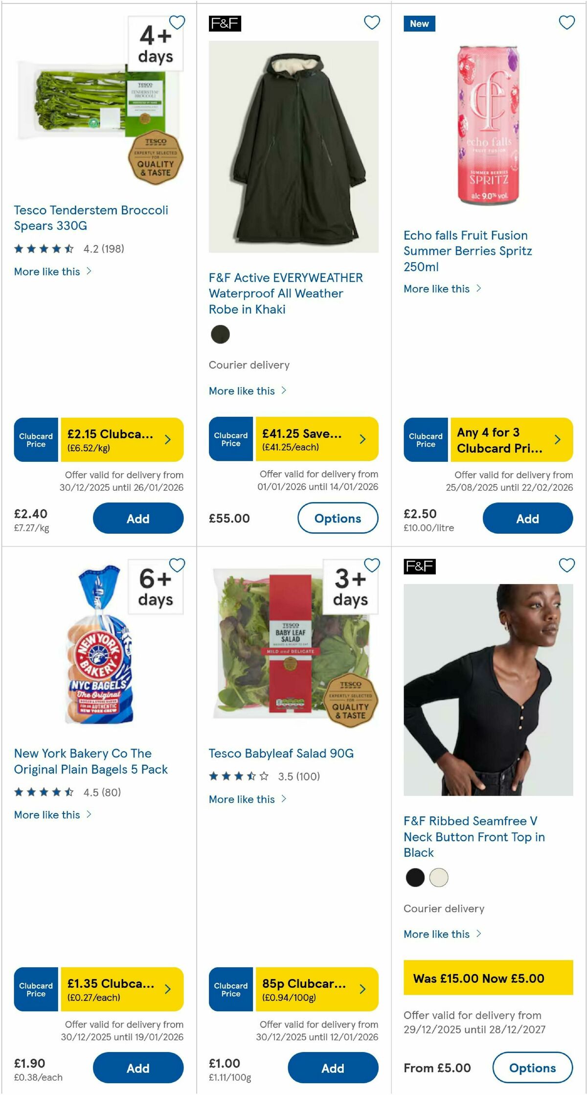 TESCO Offers from 8 January