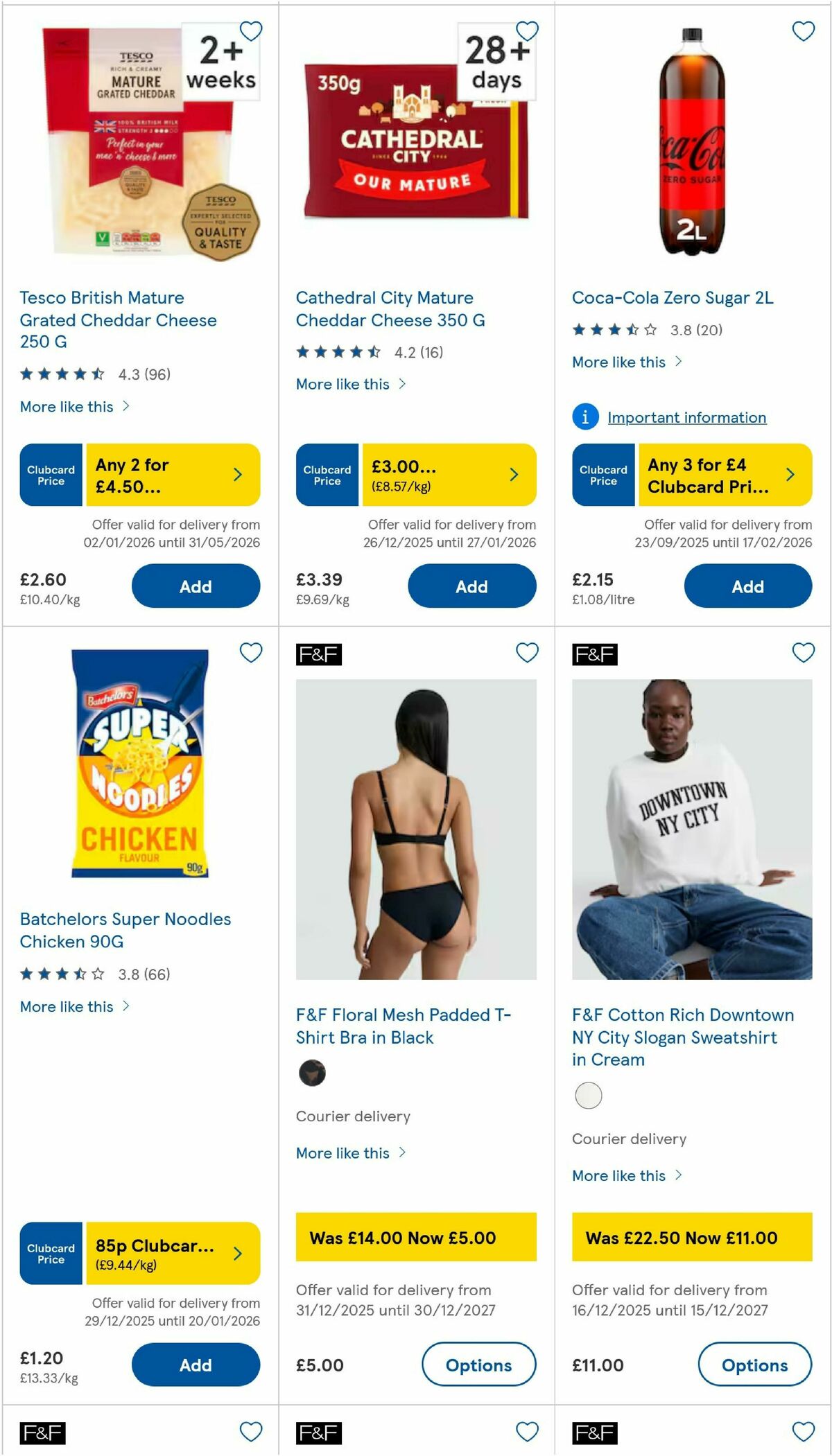 TESCO Offers from 8 January