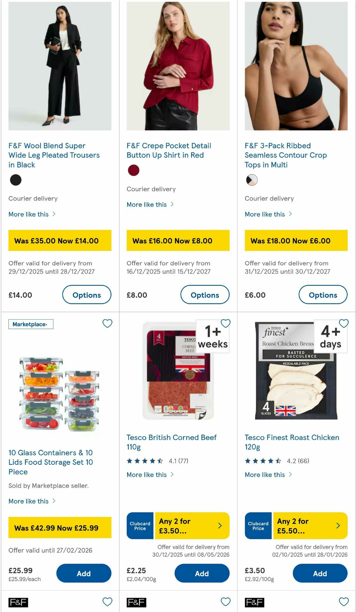 TESCO Offers from 8 January